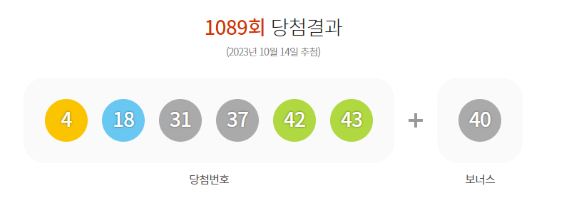 1090회 로또