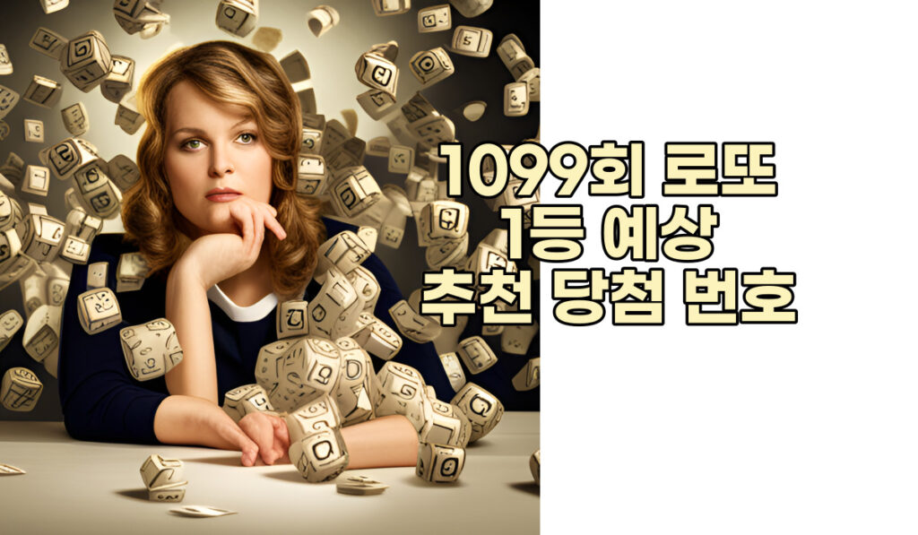 1099회 로또 1등 예상 당첨 번호 추천